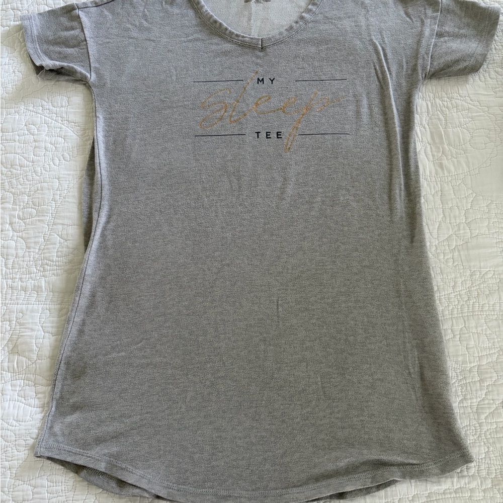 Danskin Gray and Gold Nightgown